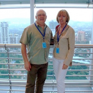 Tony & Jacqui at Petronas tower Malaysia